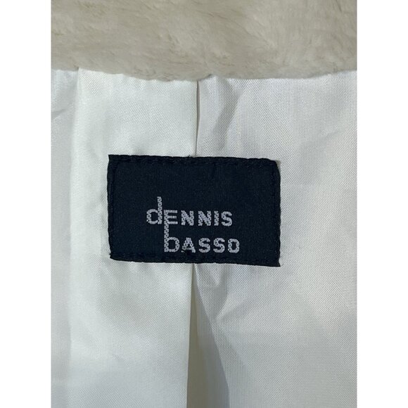 New Dennis Basso Ivory Beige Faux Fur Winter Coat - Made in USA - Picture 8 of 10